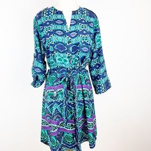 MAEVE COLLARLESS BUTTON DOWN DRESS SIZE Medium
